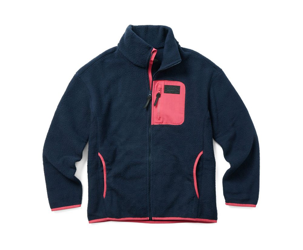 Jaqueta Senhora - Merrell Sherpa W/Snaps And Overlays Full Zip - Azul Marinho - TOH130682